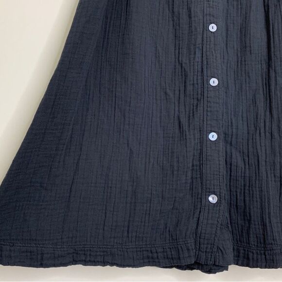 Xirena 100% Organic Cotton Gauze Navy Tegan Skirt with Pockets Size M - Picture 4 of 10